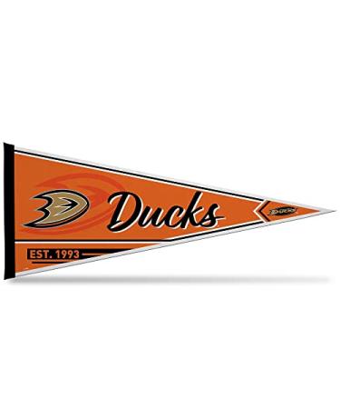 Rico Industries NHL Anaheim Ducks Soft Felt Pennant - Classic 30.5 x 76.2 cm for Home Decoration | Playroom Men's Cave Bedroom - Easy Hanging - Buy Online on GoSupps.com