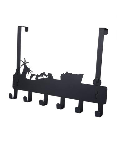 CIYODO Hanging Metal Rack Door No Wall Organizer Storage Hole Punch Back Hooks Nailless