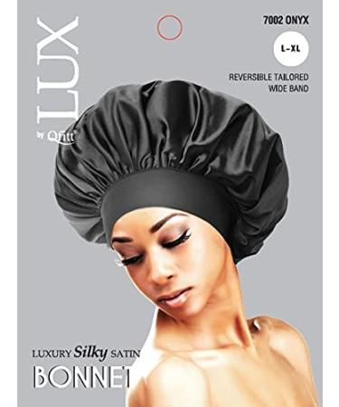 LUX by Qfitt SILK BONNET (L XL  ONYX) L XL ONYX