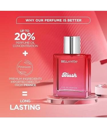 Blush Woman Eau De Parfum Perfume with Red Fruits Moss Vanilla & Sandalwood|Premium Long Lasting Musky and Woody Fragrance for Women 100ML - Buy Online on GoSupps.com
