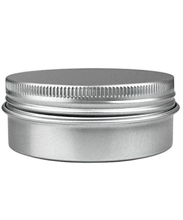 24 Pack 2 Oz Screw Top Aluminum Tin Cans for Lip Balm, Cosmetics & Candles - Metal Storage Jars with Screw Cap for Makeup, Salve & Tea - Buy Online on GoSupps.com