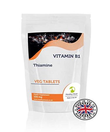Vitamin B1 THIAMINE 100mg 90 Veg Tablets - Choose Your Packet Size - LetterBox Friendly UK Fast Delivery