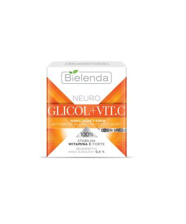 Bielenda Neuro Glicol and Vit C Moisturising Day Cream Glow and Youth Activator SPF 20 50ml