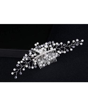 Dusenly Bridal Hair Comb - Elegant Hair Vine Clips with Pearls | Wedding Hair Accessories for a Perfect Bride - Buy Online on GoSupps.com