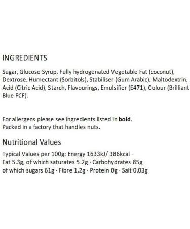 Blue Raspberry BonBons Sweets Gift Jar - Buy Online on GoSupps.com