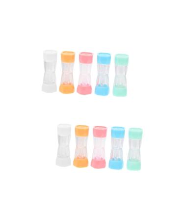 Homsfou 10 STK contact lens container holder from sweet cases colored case-kit case lentil holder lentiletui main box storage box ABS medical colors x 2 pieces 5.8x1.9x1.9cmx2pcs