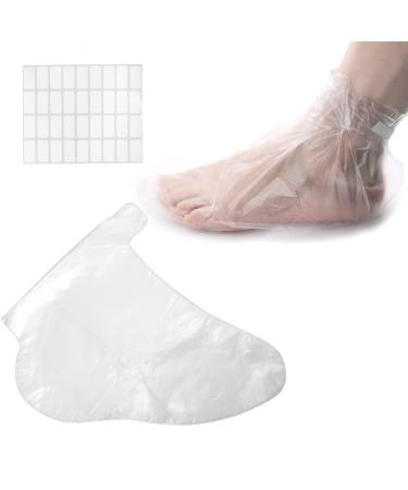 Bunhut 400PCS Paraffin Bath Liners for Foot  Disposable Foot Covers  Paraffin Bath Foot Socks Foot Liners Plastic Socks Booties Pedicure Bags for Thermal Therabath Wax Treatment (400PCS-Foot Cover)