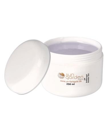 sun garden nails Premium Line Clear UV Gel 250ml Fiberglass - Finishing Gel Builder Gel Adhesive Gel Shine Top Coat - Clear - Monophase Gel