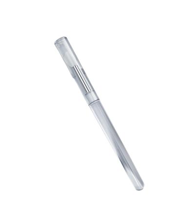 Reusable transparent applicator stick for nail art quality and versatile silicone-nail-art-brush-powder pigment applicator