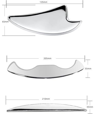 304 Stainless Steel Gua Sha Massage Tool Set - 5 Pieces for Muscle & Myofascial Pain Relief - International Shipping Available - Buy Online on GoSupps.com