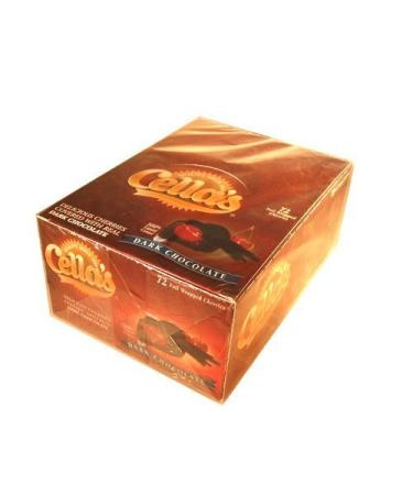 Cellas Dark Chocolate Covered Cherry 72 Count Box - 36 oz total by Cella Dark Chocolate 72 Count (Pack of 1)