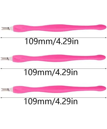 3 Pcs Cuticle Trimmer Set - Nail Cuticle Remover & Pusher Tool Kit - Pink - Buy Online on GoSupps.com
