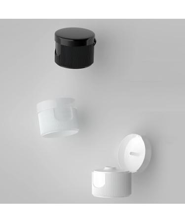 Zeoabsy 4 Pack 200ml Transparent PET Plastic Bottles with Black Hinged Lid - Ideal for Cosmetics Oils & Travel - Buy Online on GoSupps.com