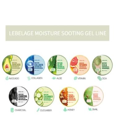LEBELAGE Snail Soothing Gel 10.14 fl oz | Lightweight Moisture Gel with Snail Filtrate | Fast-Absorbing Face & Body Gel for Daily Skincare Routine - Buy Online on GoSupps.com