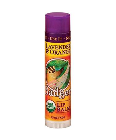 Badger Company Lip Balm Lavender & Orange .15 oz (4.2 g)