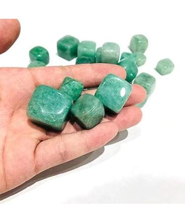 Natural Green Strawberry Cube Quartz Crystal Tumbled Stones 10pc Obelisk - Buy Online on GoSupps.com