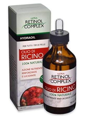 100% Natural Castor Oil Multifunctional Action 100ml | Ultra Retinol Complex HIDRAOIL SPA