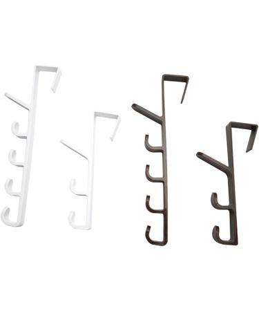Cabilock 3pcs 5 The Hooks Coat Towel Hat Holders Rack Hangerwhitel Hanging Multifunctional Over Door Plastic medium White - Buy Online on GoSupps.com