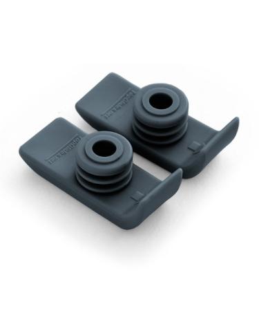 1 Pair Durable Ski Glides for Drive Walkers (Gray)