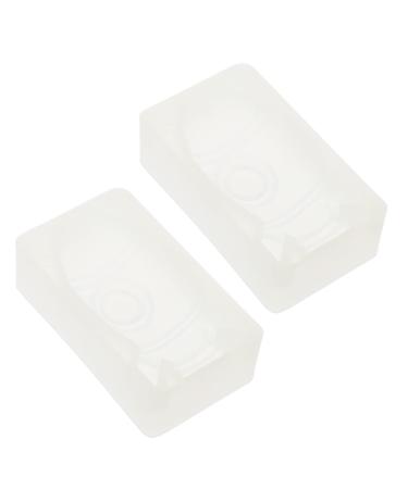 ABOOFAN 2pcs Silicone Mold Homemade Soap Bunny Crackers Fondant Snack Mold Chocolate Baking Mold Rabbit Silicone Gummy Baking Supplies Silica Gel White Biscuit Handmade Materials