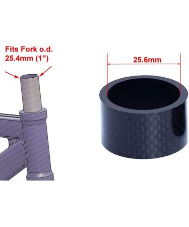 OMNI Racer Carbon Fiber Headset Spacer Set - Ultra Lightweight 2/3/5/10/15/20mm Matte Finish - Buy Online on GoSupps.com