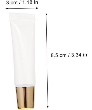 Buy Mikinona 10pcs Empty Lip Glaze Tubes - Glossy 10ml Portable Lip Gloss Vials for Makeup - Perfect for Travel - Buy Online on GoSupps.com