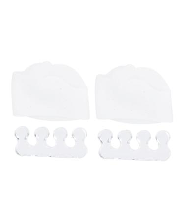 Hemoton 2pcs Hammer Set Thumb Protector Shims Orthotics Toe Divider for Bunions Toe Spreader Toe Spreaders for Bunions Toe Spacers Dilator Comber Straightener Insole Eversion Men and Women
