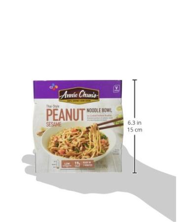 Annie Chun's Thai-Style Peanut Sesame Noodle Bowl 8.7 Oz (Pack of 6) | Non-GMO, Vegan, Instant & Microwavable - Buy Online on GoSupps.com