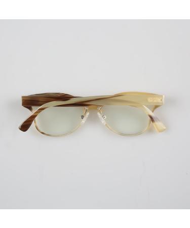 Eyeglass Frames Women Big Large Butterfly Unique Handmade Natural Horn Eyewear Optical Eyeglasses Reading Glasses Frame Black White Horn - Buy Online on GoSupps.com