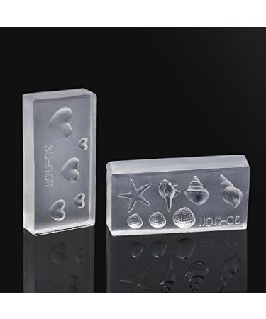 Jiklophg 6 pieces work durable shape of silica gel 3D for decoration design of nail art DIY - Buy Online on GoSupps.com