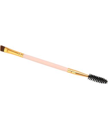 Verdant Touch Eyelash Brush Double Ended Eyebrow Eyelash Brush Angled Brow Makeup Cosmetic BrushPink - Buy Online on GoSupps.com