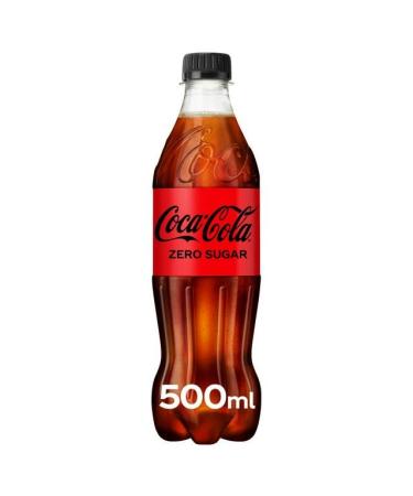 Coke Zero No Sugar 500ml Bottles (12 Bottles)