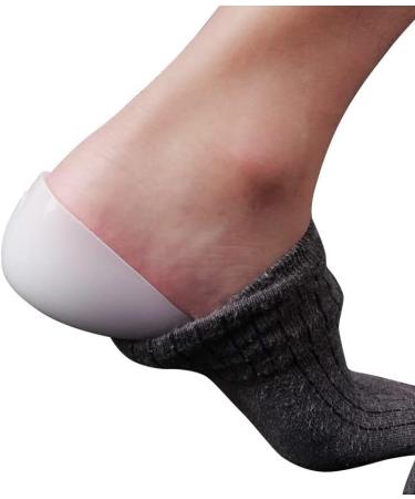  Heel Liner Silicone Shock Absorption Shoe Lift Protectors for Men - Comfort Walk for Plantar Fasciitis & Pain Relief (3.5CM) - White - Buy Online on GoSupps.com