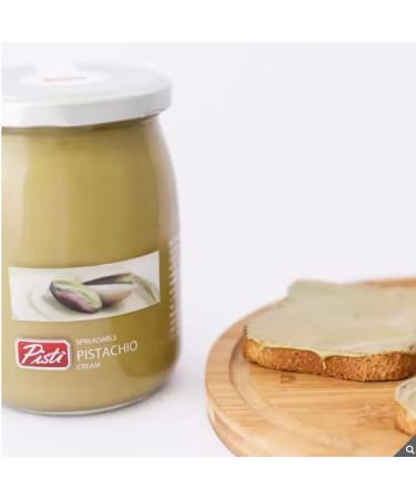 Pisti Sicilian Pistachio Cream Spread- Rich in Fibre - Ideal for Recipes - Grown in Italy - 600g - Buy Online on GoSupps.com