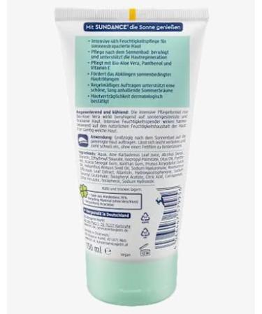  Sundance SUNDANCE Sensitive after sun lotion 150ml (with organic aloe vera hyaluronic and panthenol) - Buy Online on GoSupps.com