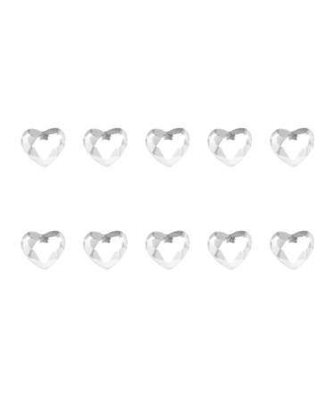 POPETPOP Teeth Jewelry Tooth Gems Kit Removable Tooth Ornaments Teeth Diamond for DIY Tooth Decor Nails Decor 10pcs White