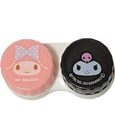 Sanrio My Melody Kuromi Contact Lens Case with Zip Bag - Soft Lens Storage Solution - Buy Online on GoSupps.com