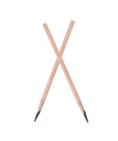 LOLIPPYY 2 Pieces Waterproof Wooden Eyebrow Pencil for Natural Eyebrow Shaping Durable Easy to Use for Women Beginners Precision Application for Various Occasions