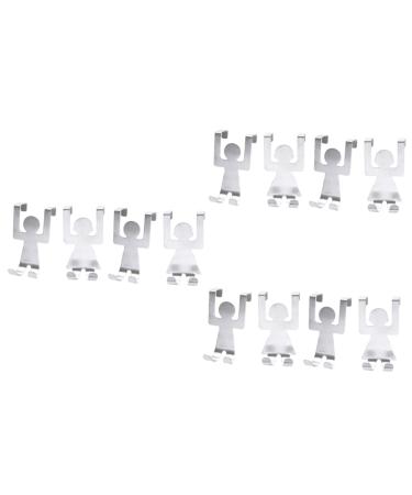 Cabilock Clothes Rack 12 Pcs Over Door Towel bar Over The Door Hanger Clothing Rack Towel Rack Porch Storage Hook Towel Holder