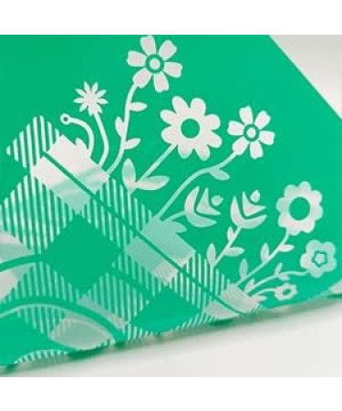 GAGA Spring Flower Silk Screen Stencil - Self Adhesive Reusable Chalk Paste & Mesh Transfers Stencil for Painting on Wood & Fabric - 8.5x11 inches - Buy Online on GoSupps.com
