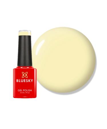 Bluesky Gel Nail Polish Lemon Yellow - CS12 Pastel Yellow Long Lasting Chip Resistant 5ml (Requires Drying Under UV LED Lamp) Pastel Yellow 5 ml (Pack of 1)