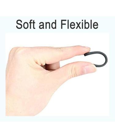 10 Pairs Silicone Anti-Slip Eyeglass End Tips - Soft Replacement Tube Sleeves for Thin Wire Sunglasses - Black - Buy Online on GoSupps.com