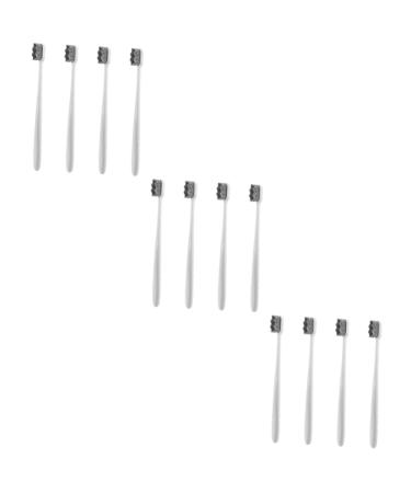 Gleavi 12 pcs soft toothbrush collapsible toothbrushes camping toothbrush travel travel toothbrush portable toothbrush household toothbrush manual captivity child white