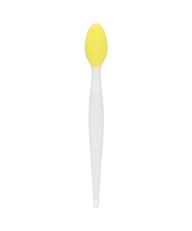 Nose sing Brush Soft Silicone Deep Double Sided Exfoliating Lip Brush for Nose sing (Yellow)