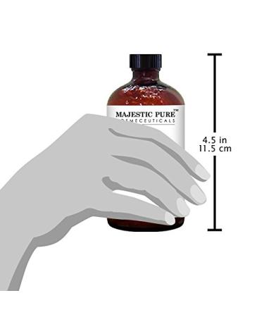 MAJESTIC PURE Moroccan Argan Oil - 100% Pure & Natural for Hair, Face, Nails, Beard & Cuticles - 4 Fl Oz - Men and Women - Buy Online on GoSupps.com