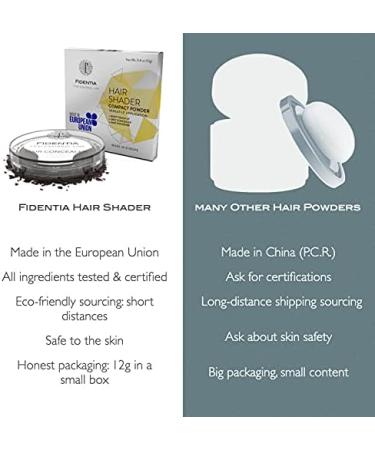 Fidentia Hair Shader Root Touch Up Concealer and Grey Cover Powder 12g - Light Blonde - Buy Online on GoSupps.com