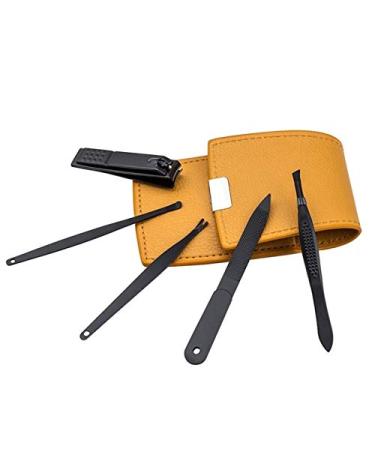 Nail Clippers Set Manicure Nail Clippers Set Manicure Nail Clippers Pedicure Set Portable Travel Stainless Steel Nail Cutter Tool Manicure Set (Color : Black)