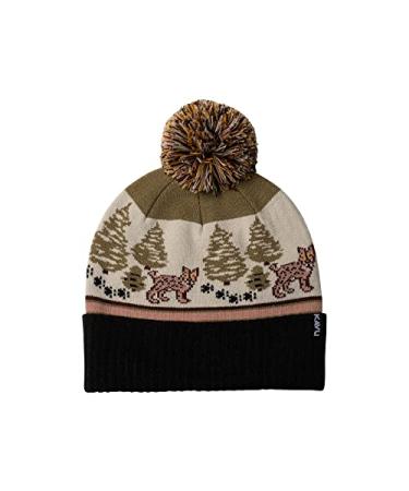 KAVU Herschel Cuffed Beanie Hat - Keep Your Head and Ears Warm in Style One Size Bob Cat