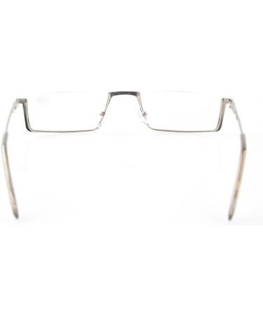 Eyekepper Quality Metal Half-Rim Reading Glasses - Silver +0.75 | Stylish & Comfortable International Shipping - Buy Online on GoSupps.com