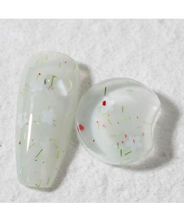 Colorful Translucent Varnish Hybird Gel Nail Polish Phototherapy Gel Nail Art Soak Off Gel Flowers Petal Gel - (Color: 4)